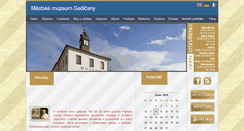 Desktop Screenshot of muzeum-sedlcany.cz