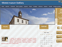 Tablet Screenshot of muzeum-sedlcany.cz